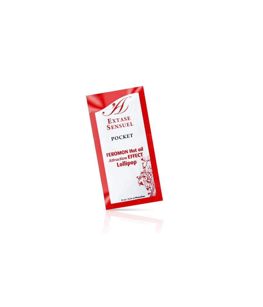 EXTASE SENSUAL - ACEITE MASAJE EFECTO CALOR FEROMONAS PIRULETA 10 ML