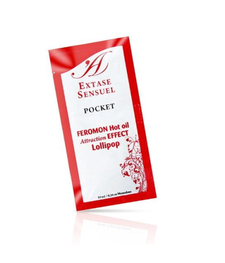 EXTASE SENSUAL - ACEITE MASAJE EFECTO CALOR FEROMONAS PIRULETA 10 ML
