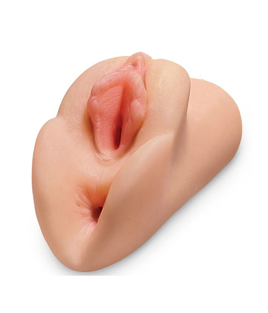 PDX PLUS - MASTURBATEUR NATUREL VAGIN ET ANUS DOUBLE STROKER CHATTE PARFAITE