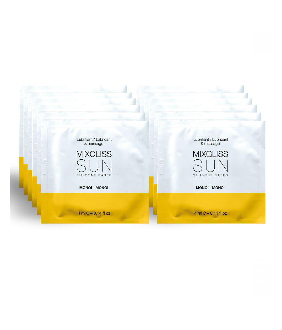 MIXGLISS - SILICONE BASED LUBRICANT AROMA MONOI 12 SINGLE DOSE 4ML