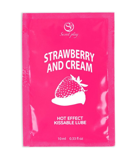 SECRETPLAY - SINGLE DOSE LUBRICANT STRAWBERRIES & CREAM 10 ML
