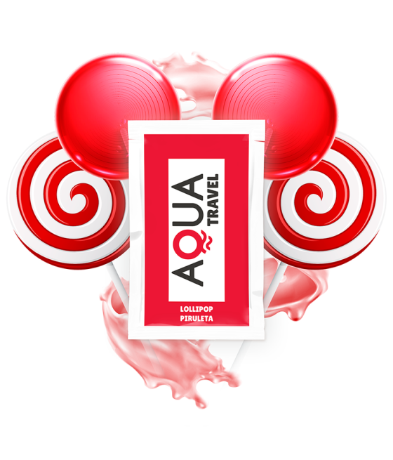 AQUA TRAVEL - LUBRIFICANTE À BASE DE ÁGUA SABOR PIRULITO 6 ML