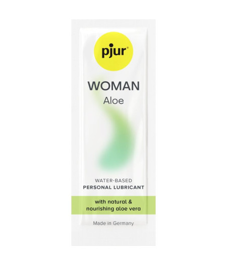 PJUR - WOMAN ALOE LUBRICANTE BASE AGUA 2 ML