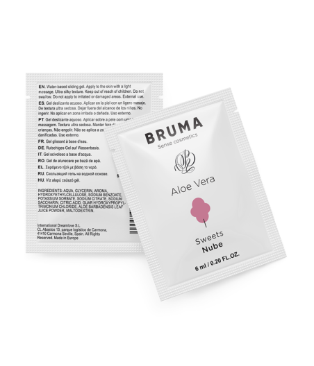 BRUMA - GEL DESLIZANTE DE ALOE VERA SABOR DOCES 6 ML