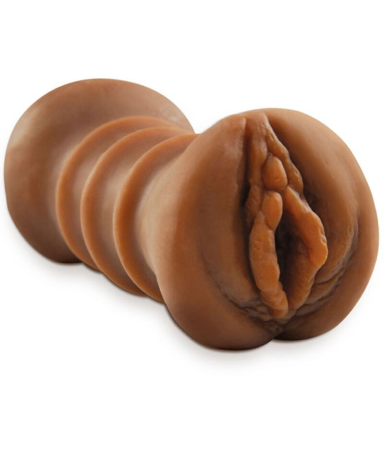 FETISH FANTASY EXTREME - MASTURBADOR REALÍSTICO DE DUPLA ENTRADA VAGINA E ANO MARROM