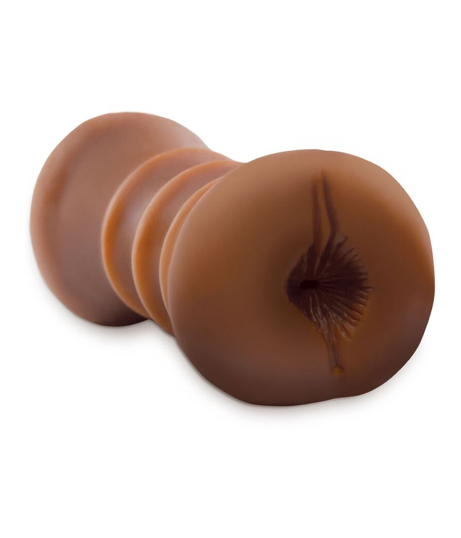 FETISH FANTASY EXTREME - MASTURBADOR REALÍSTICO DOBLE ENTRADA VAGINA & ANO MARRÓN