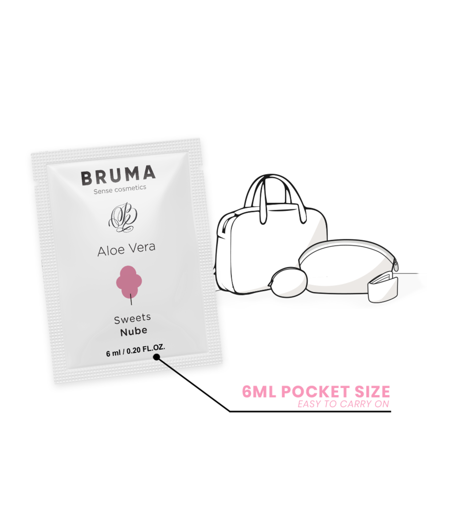 BRUMA - GEL DESLIZANTE DE ALOE VERA SABOR DOCES 6 ML