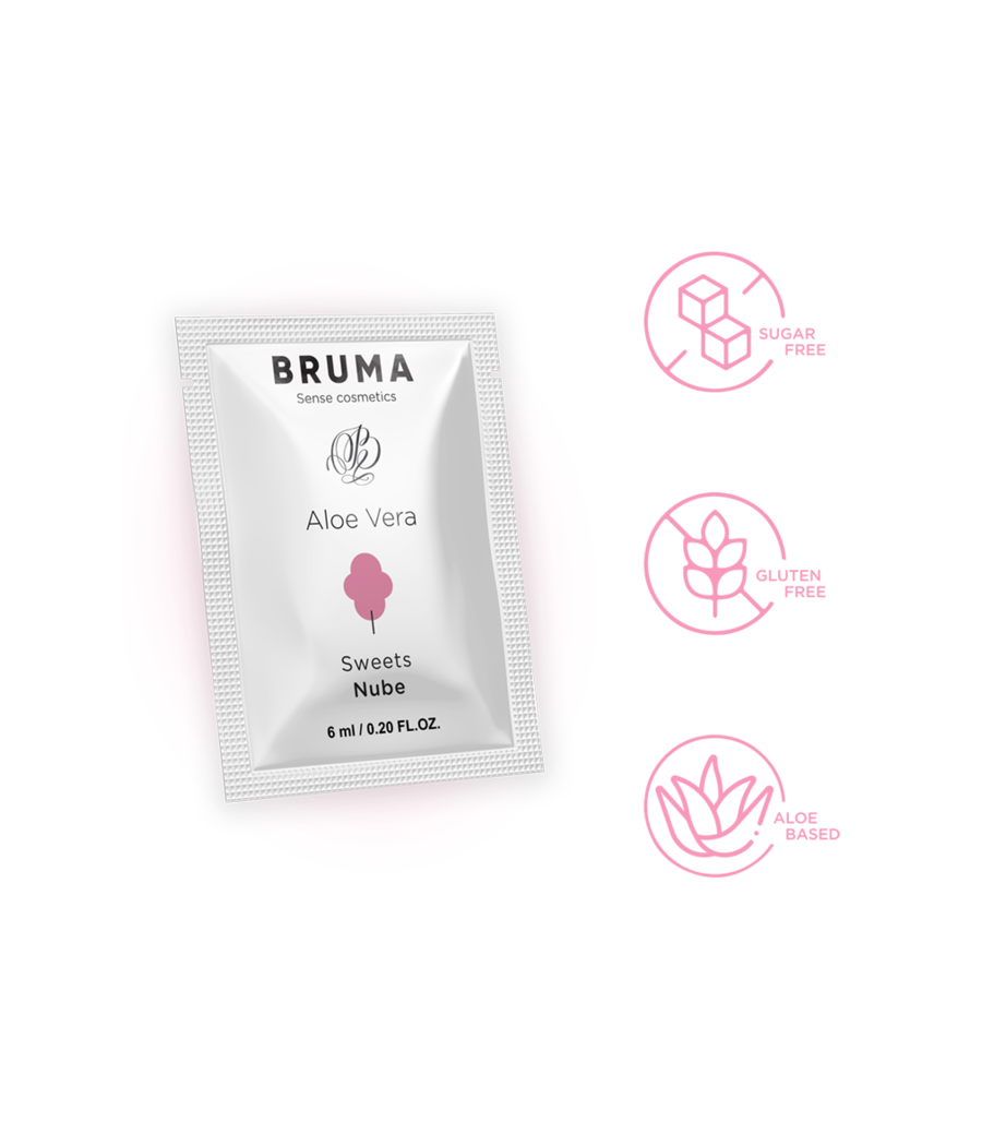 BRUMA - ALOE VERA GLEITGEL ZUCKERWATTE GESCHMACK 6 ML