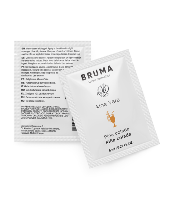 BRUMA - GEL GLISSANT À L''ALOE VERA SAVEUR PINA COLADA 6 ML