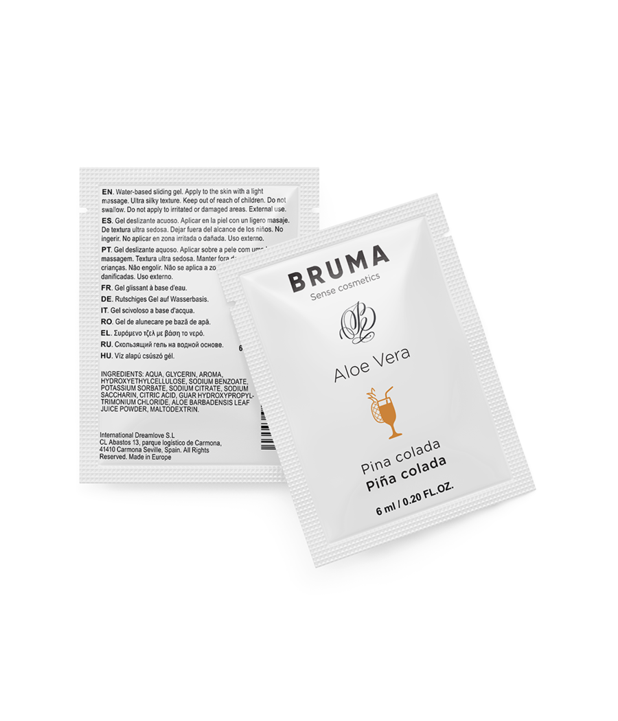 BRUMA - 6 ML GEL DESLIZANTE CON ALOE VERA SABOR A PIÑA COLADA
