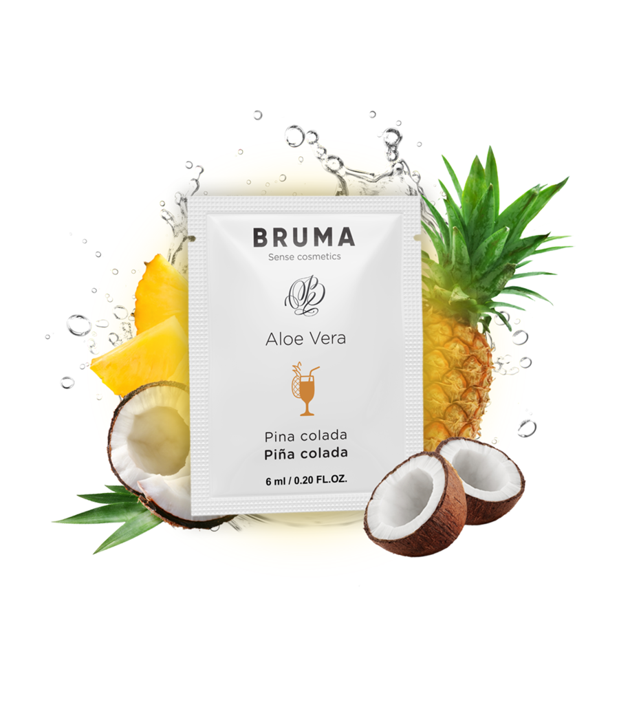 BRUMA - 6 ML GEL DESLIZANTE CON ALOE VERA SABOR A PIÑA COLADA