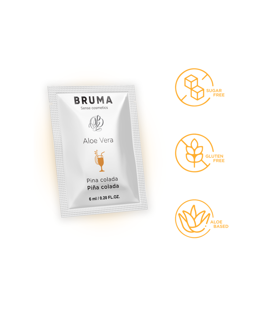 BRUMA - 6 ML GEL DESLIZANTE CON ALOE VERA SABOR A PIÑA COLADA