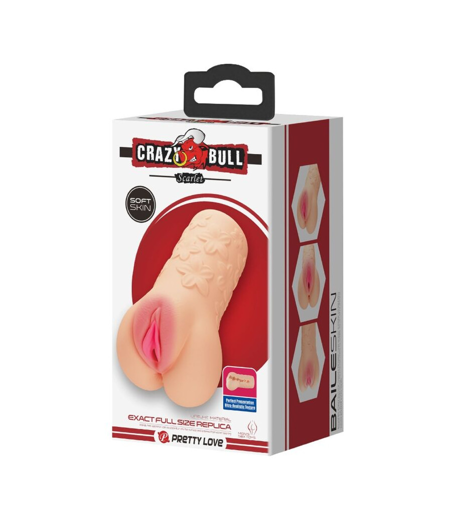 CRAZY BULL - MASTUBADOR ÉCARLATE EN FORME DE VAGIN
