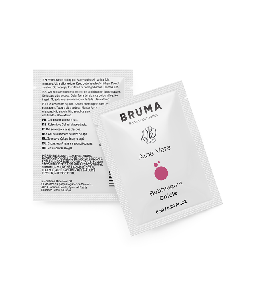 BRUMA - 6 ML GEL DESLIZANTE CON ALOE VERA SABOR A CHICLE