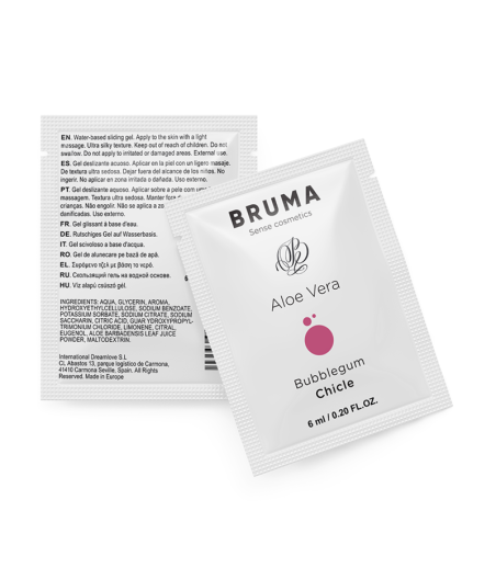 BRUMA - 6 ML GEL DESLIZANTE CON ALOE VERA SABOR A CHICLE