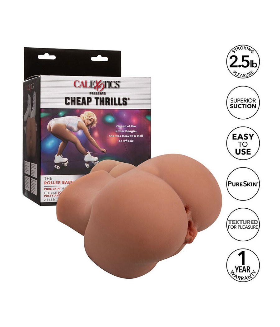 CALEXOTICS - THE ROLLER BABE DOUBLE REALISTIC MASTURBATOR FLESH