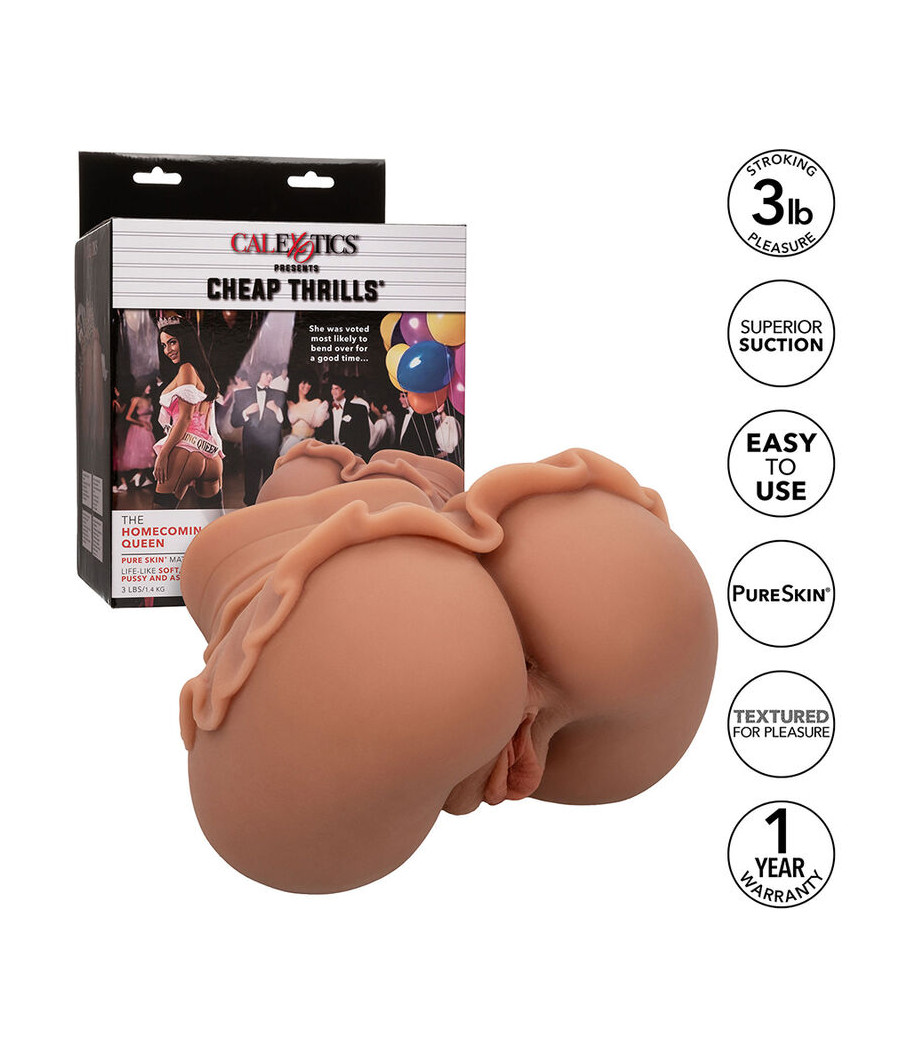 CALEXOTICS - LA REGINA DEL BENVENUTO DOPPIO MASTURBATORE REALISTICO CARAMELLO