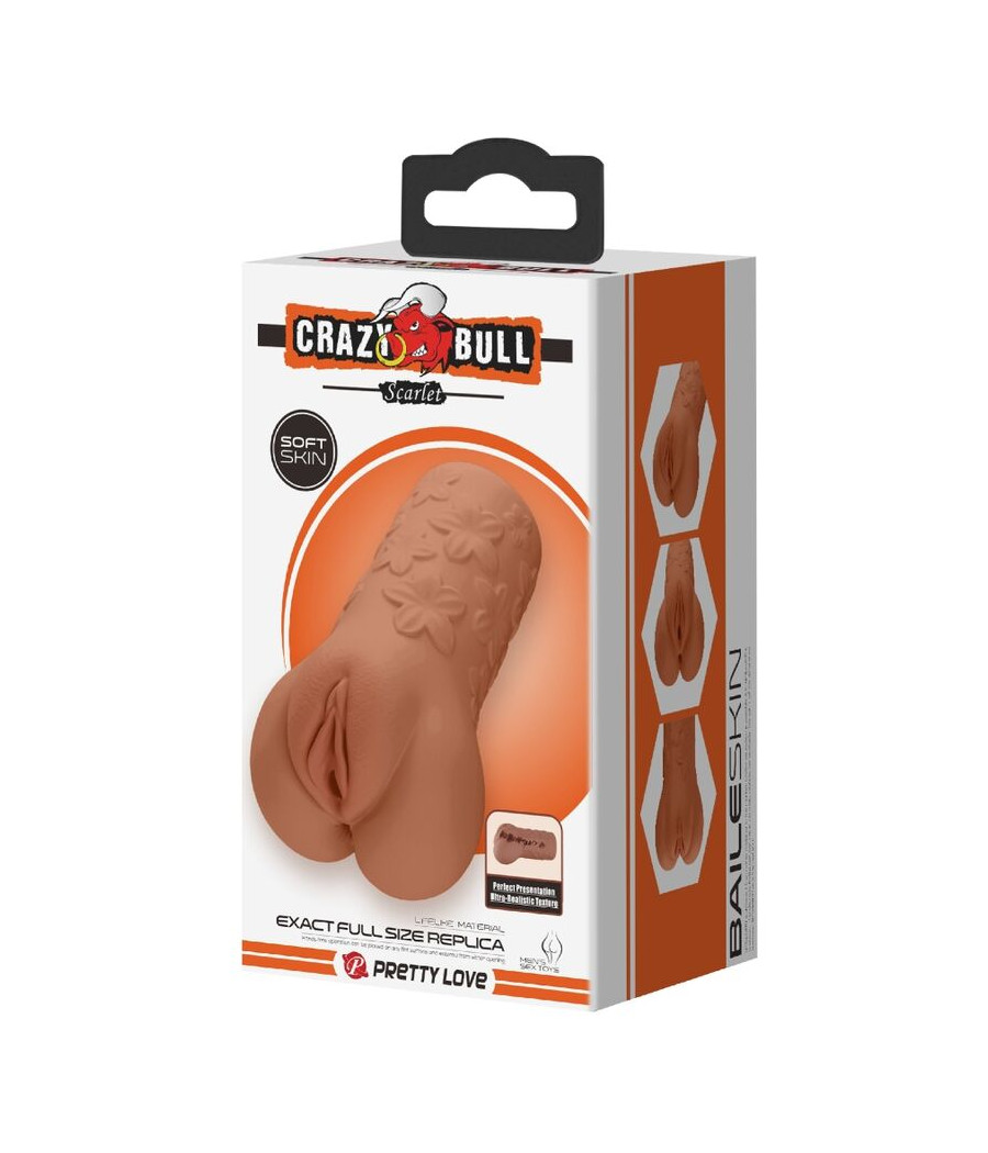 CRAZY BULL - VAGINA E ANO SCARLATTO DESIGN CON FIORI CARNE