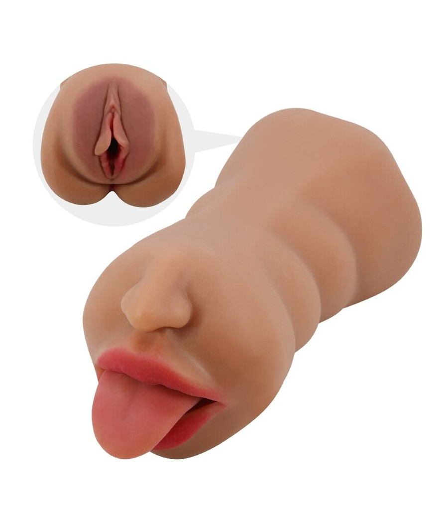 CRAZY BULL - SARAH DOUBLE MASTURBATOR MOUTH & VAGINA FLESH