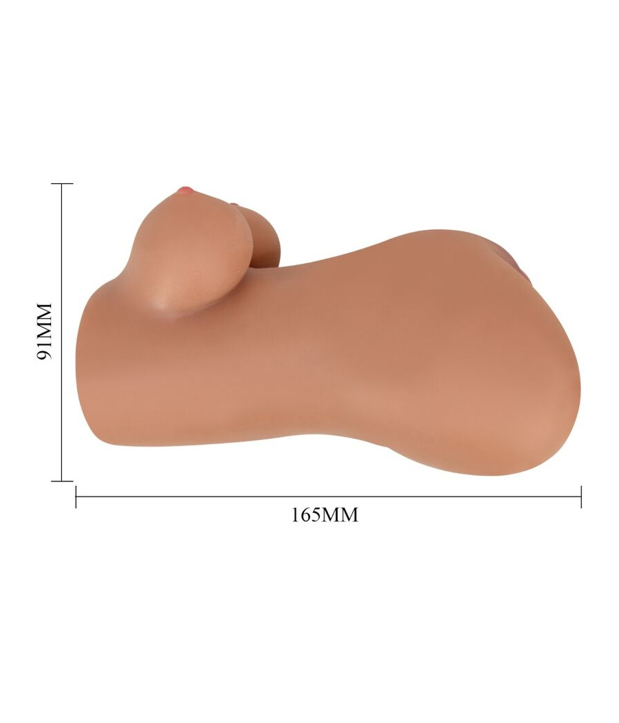 CRAZY BULL - HANNAH MASTURBADOR DOBLE VAGINA & ANO REALÍSTICO MULATO