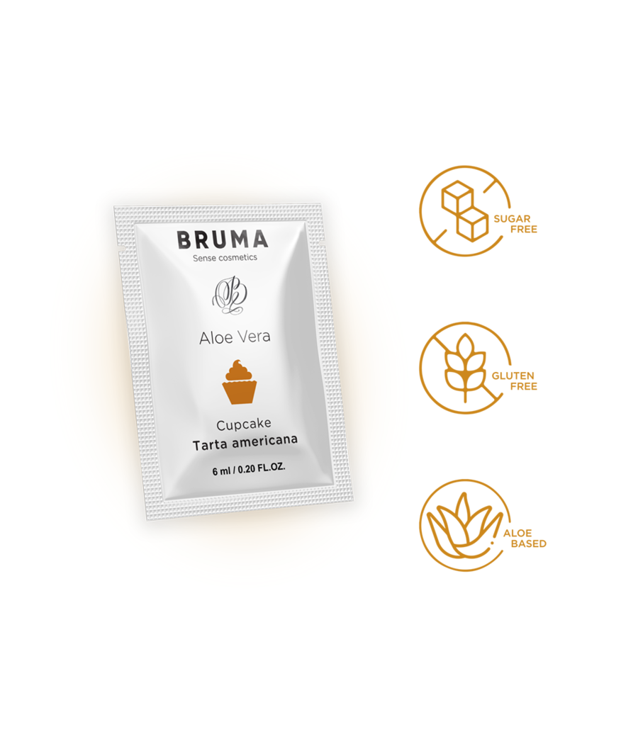 BRUMA - 6 ML GEL DESLIZANTE CON ALOE VERA SABOR A TARTA AMERICANA