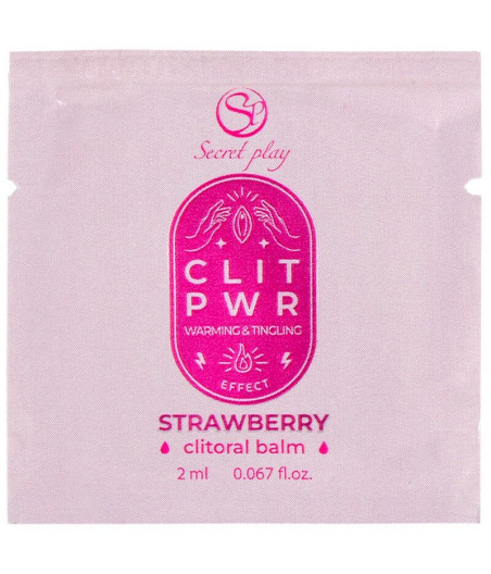 SECRETPLAY - LUBRIFICANTE DE MORANGO DE DOSE ÚNICA 2 ML