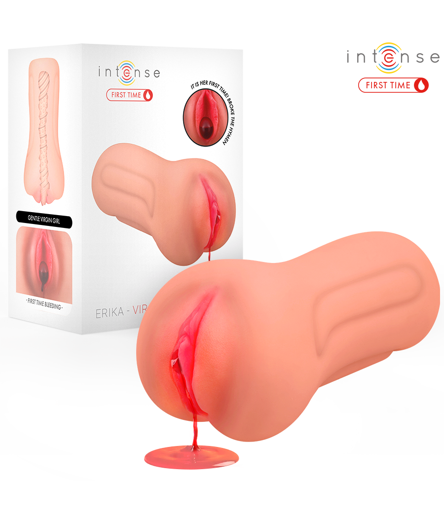 INTENSE FIRST TIME - ERIKA VAGINA VIRGEN CON HIMEN Y SANGRADO