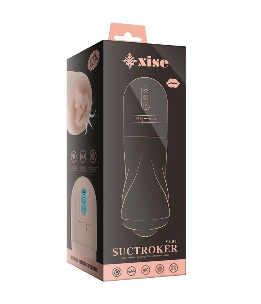 XISE - SUCTROKER V2.0 I MASTURBADOR BOCA CON VIBRACIÓN