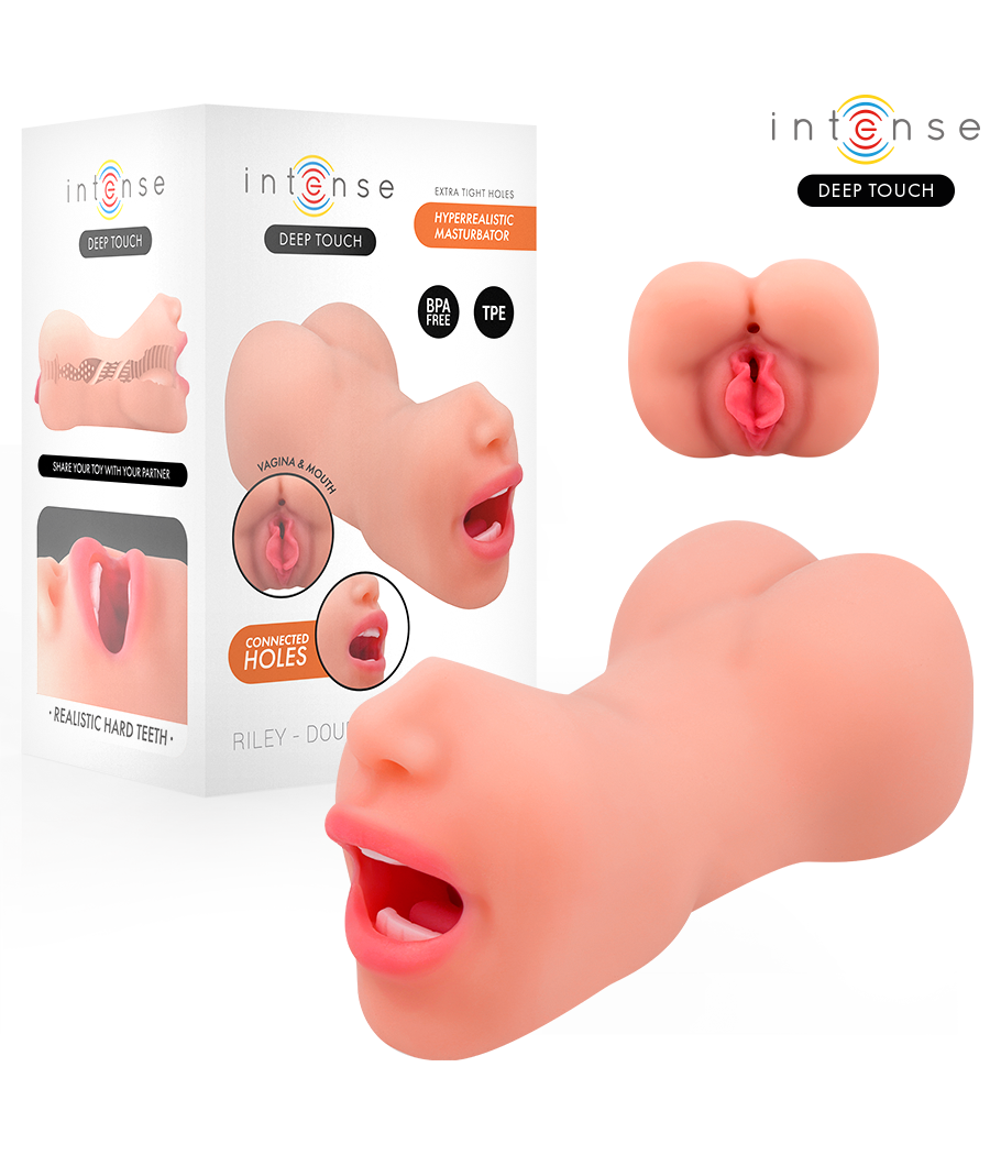 INTENSE DEEP TOUCH - MASTURBATORE RILEY A DOPPIA BOCCA E VAGINA