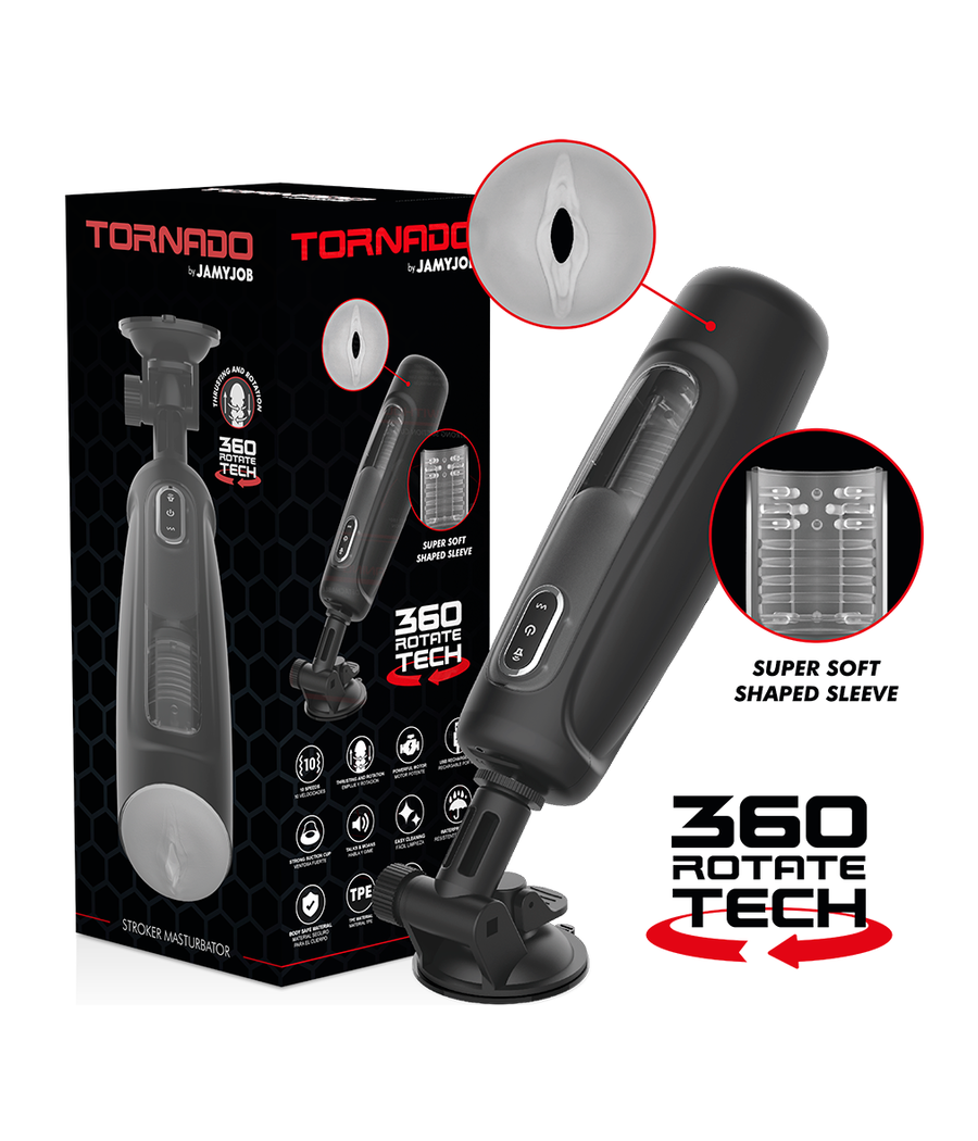 JAMYJOB - TORNADO 360 ROTATION TECH STROKER