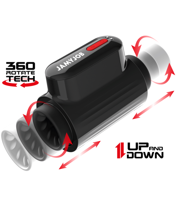 JAMYJOB - VORTEX MASTURBADOR TURBO CON EMPUJE Y ROTACIÓN 360 UP AND DOWN