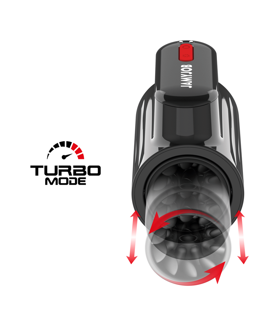 JAMYJOB - VORTEX-STOß- UND 360-DREHBARER TECH-TURBO-MODUS-MASTURBATOR