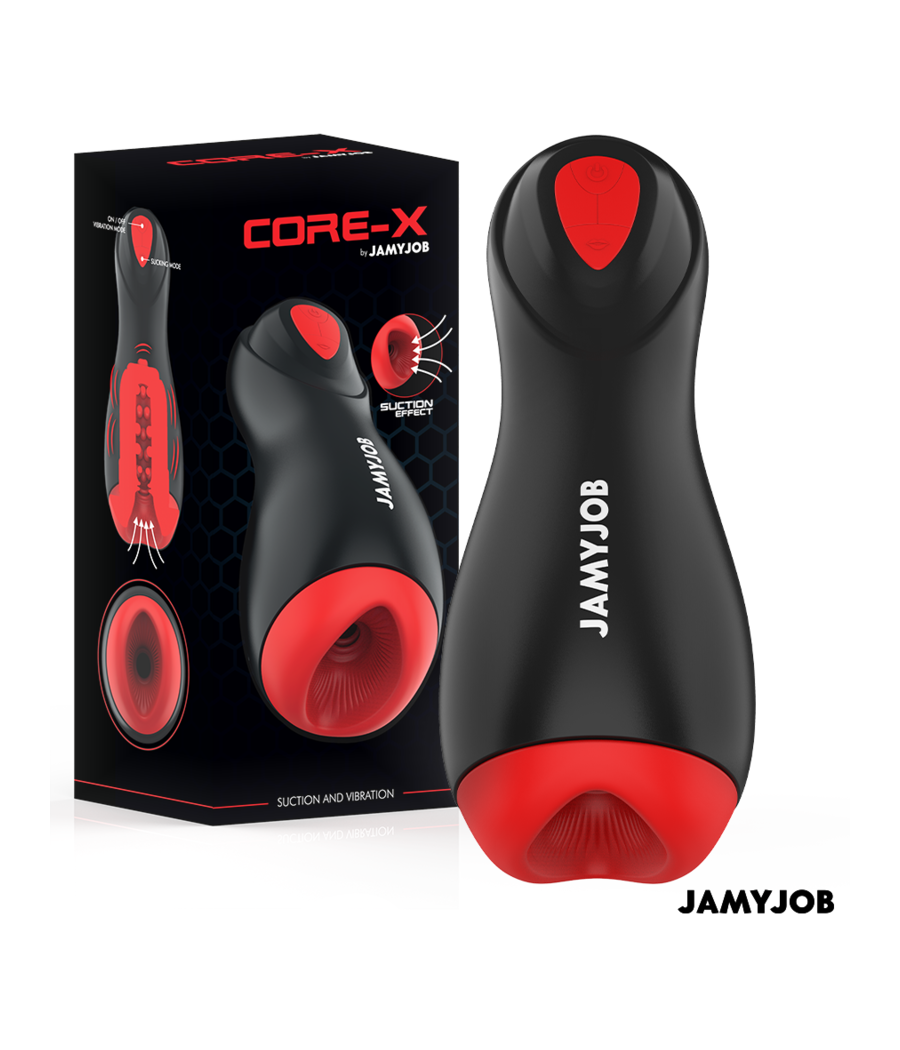JAMYJOB - MASTURBATEUR AUTOMATIQUE CORE-X 5 MODES D'ASPIRATION ET DE VIBRATION