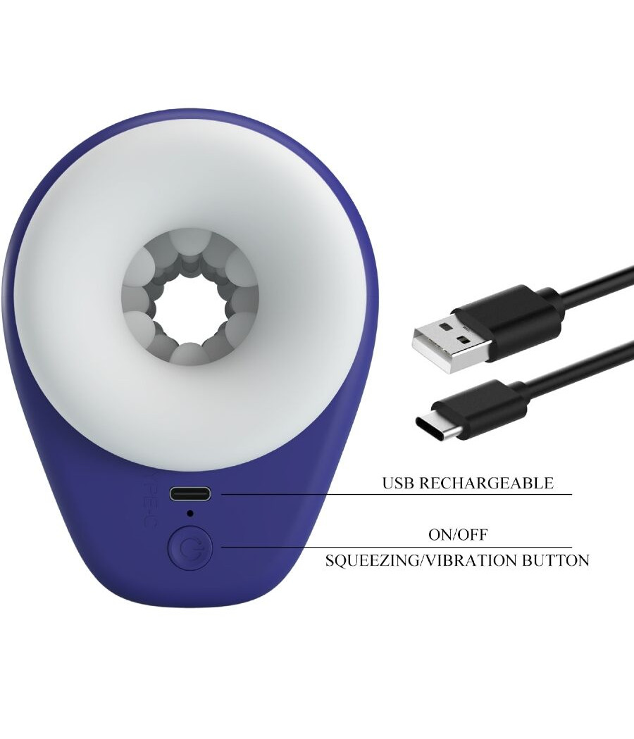 PRETTY LOVE - DJ LADY MÄNNLICHER MASTURBATOR MIT VIBRATION 5 EINSTELLUNGEN LILA