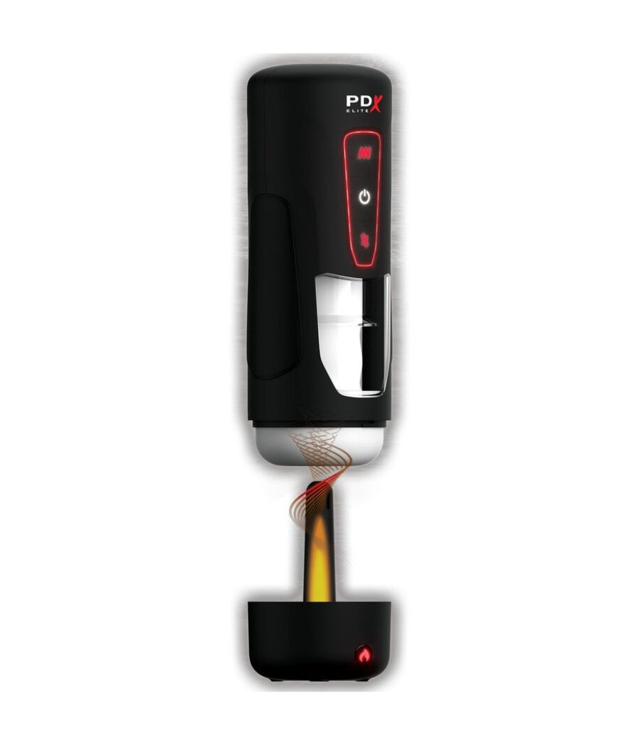 PDX ELITE - MASTURBATEUR AUTOMATIQUE MILK ME HOTTER AVEC VIBRATION À EFFET DE POUSSÉE ET DE CHALEUR