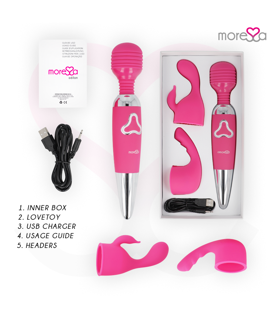 MORESSA - ODILON RECHARGEABLE EN SILICONE PREMIUM