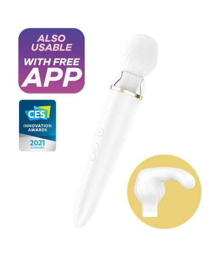 SATISFYER - APP DOUBLE WANDER BIANCO