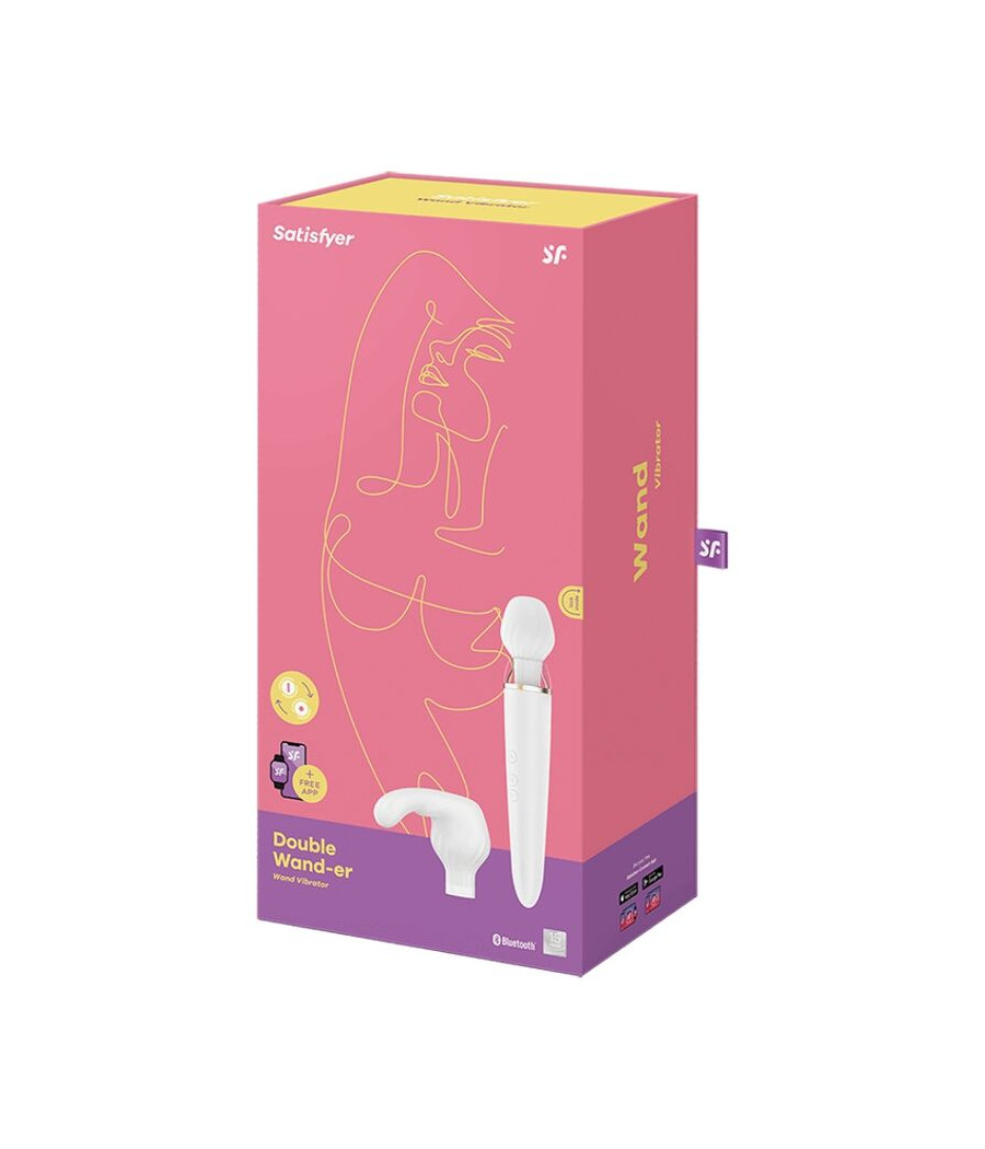 SATISFYER - DOUBLE WANDER APP BLANCO