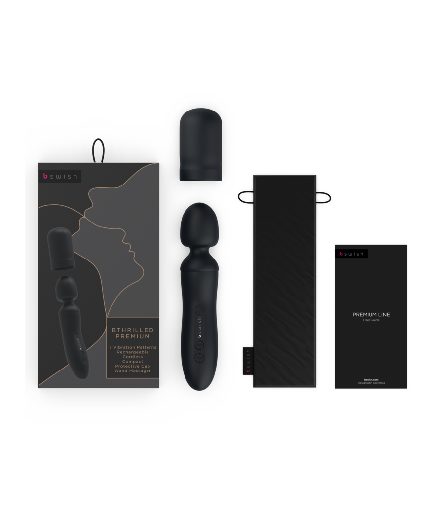 B SWISH - BACCHETTA VIBRATORE BTHRILLED PREMIUM NERA