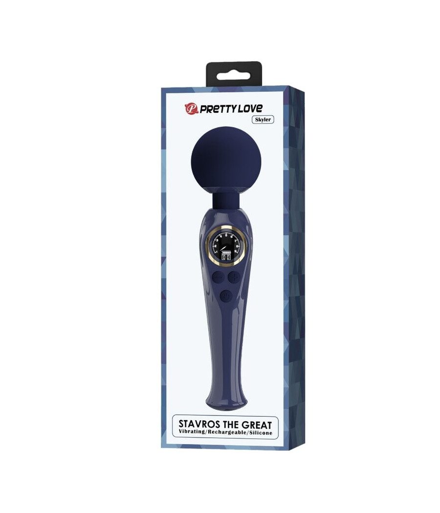 PRETTY LOVE - SKYLER VIBRADOR WAND AZUL