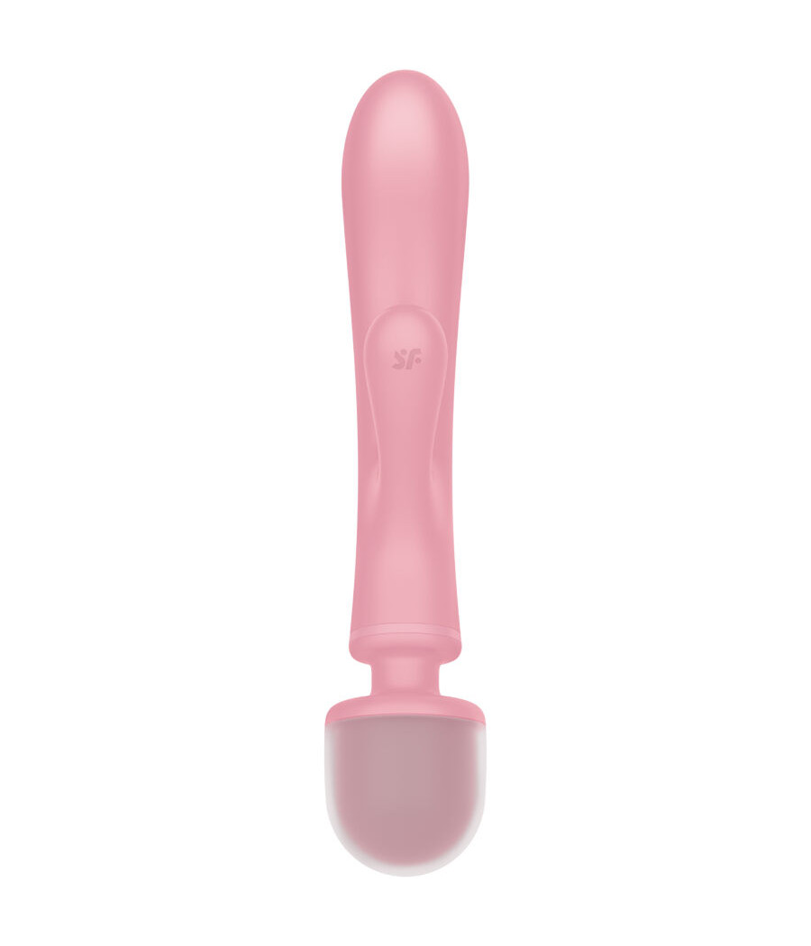 SATISFYER - TRIPLE LOVER RABBIT VIBRADOR MASSAGER ROSA