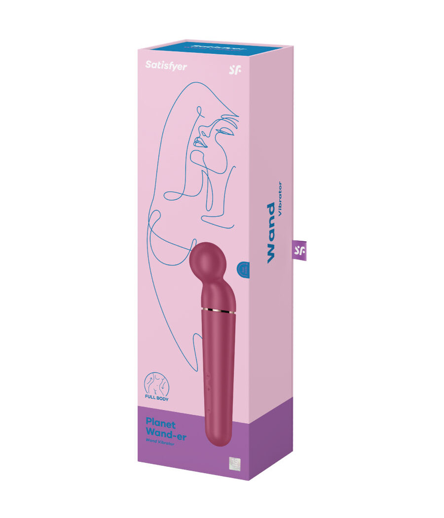 SATISFYER - PLANET WAND-ER VIBRATOR MASSAGER BERRY