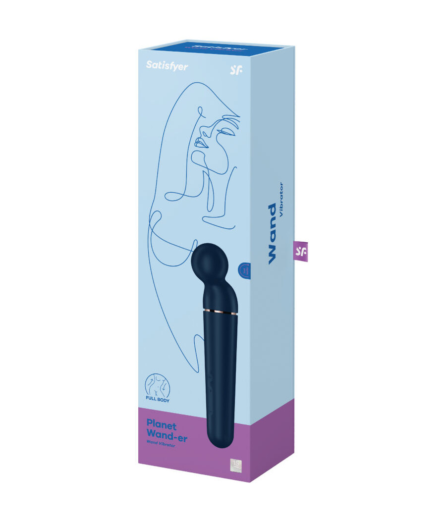 SATISFYER - PLANET WAND-ER MASAJEADOR VIBRADOR AZUL