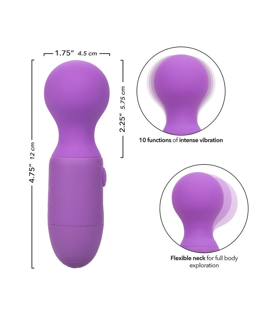 CALEXOTICS - FIRST TIME RECHARGEABLE MASSAGER 10 VIBRATIONS PURPLE