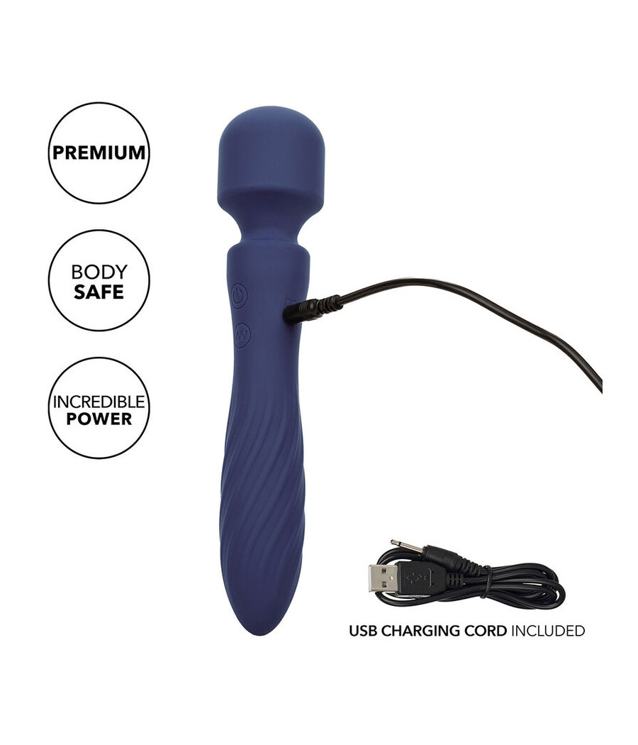 CALEXOTICS - CHARISMA MYSTIQUE MASSAGER DUAL MOTORS 12 FUNCTIONS 20,5 CM X 4.5 CM PURPLE
