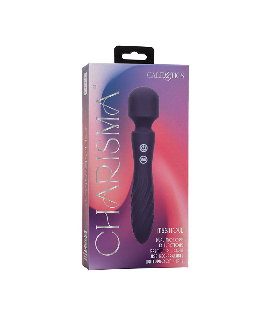 CALEXOTICS - CHARISMA MYSTIQUE MASSAGER DOPPELMOTOR 12 FUNKTIONEN 20,5 CM X 4,5 CM LILA