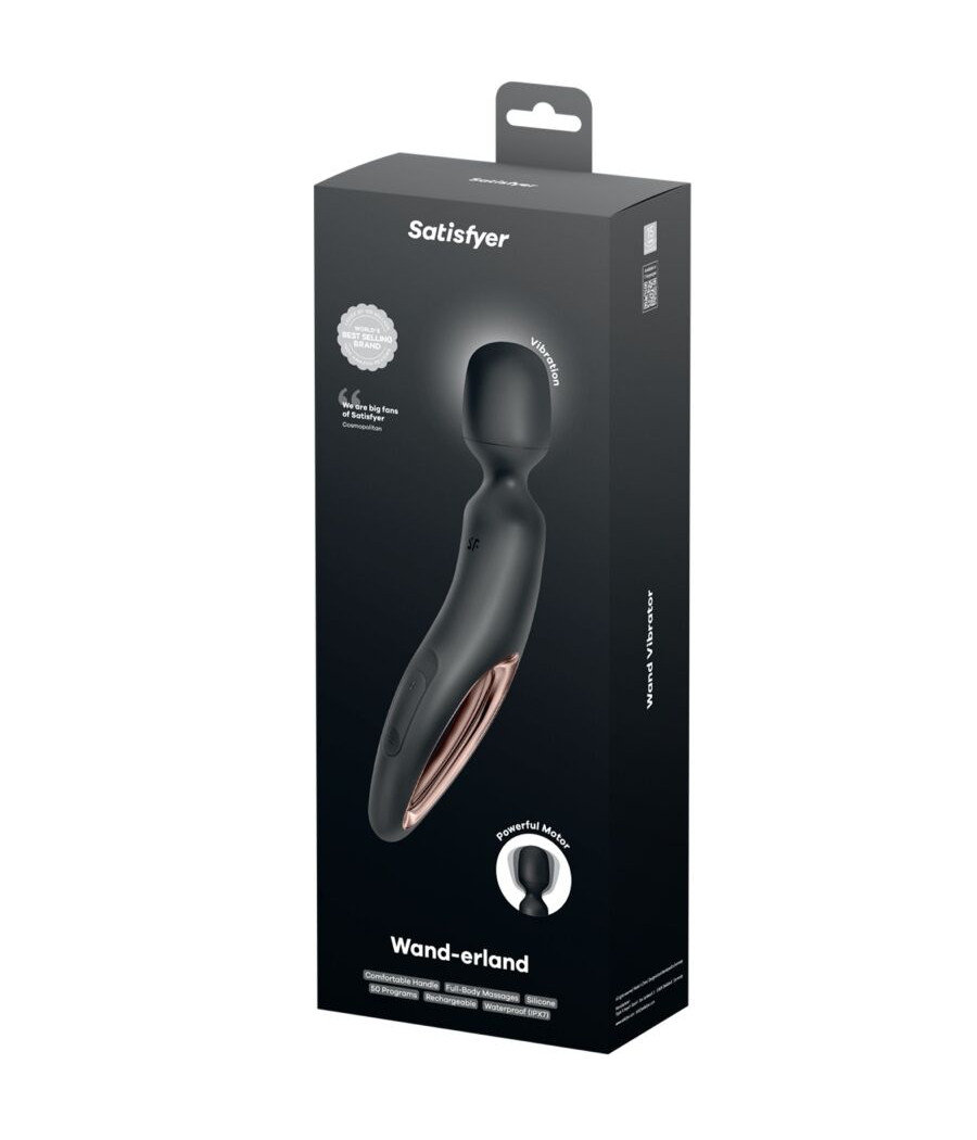 SATISFYER - WAND ERLAND MASAJEADOR VIBRADOR NEGRO