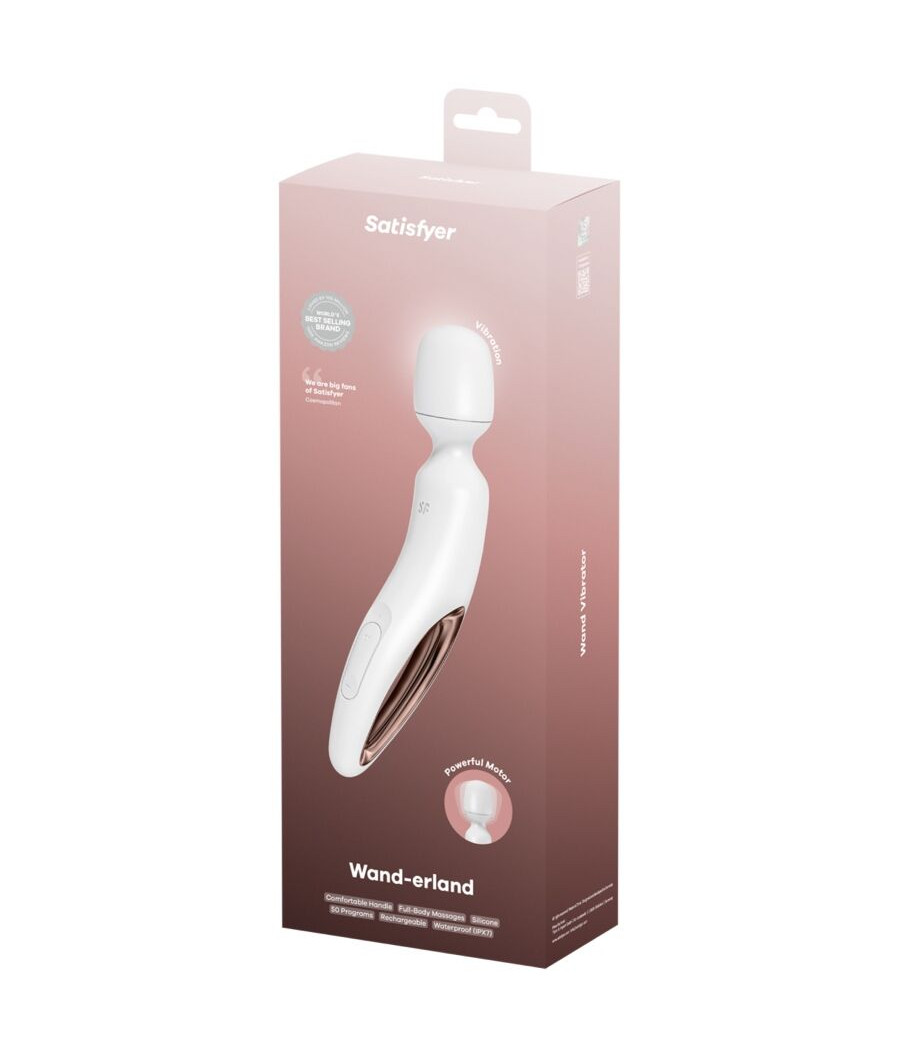SATISFYER - BACCHETTA ERLAND MASSAGGIATORE VIBRANTE BIANCO