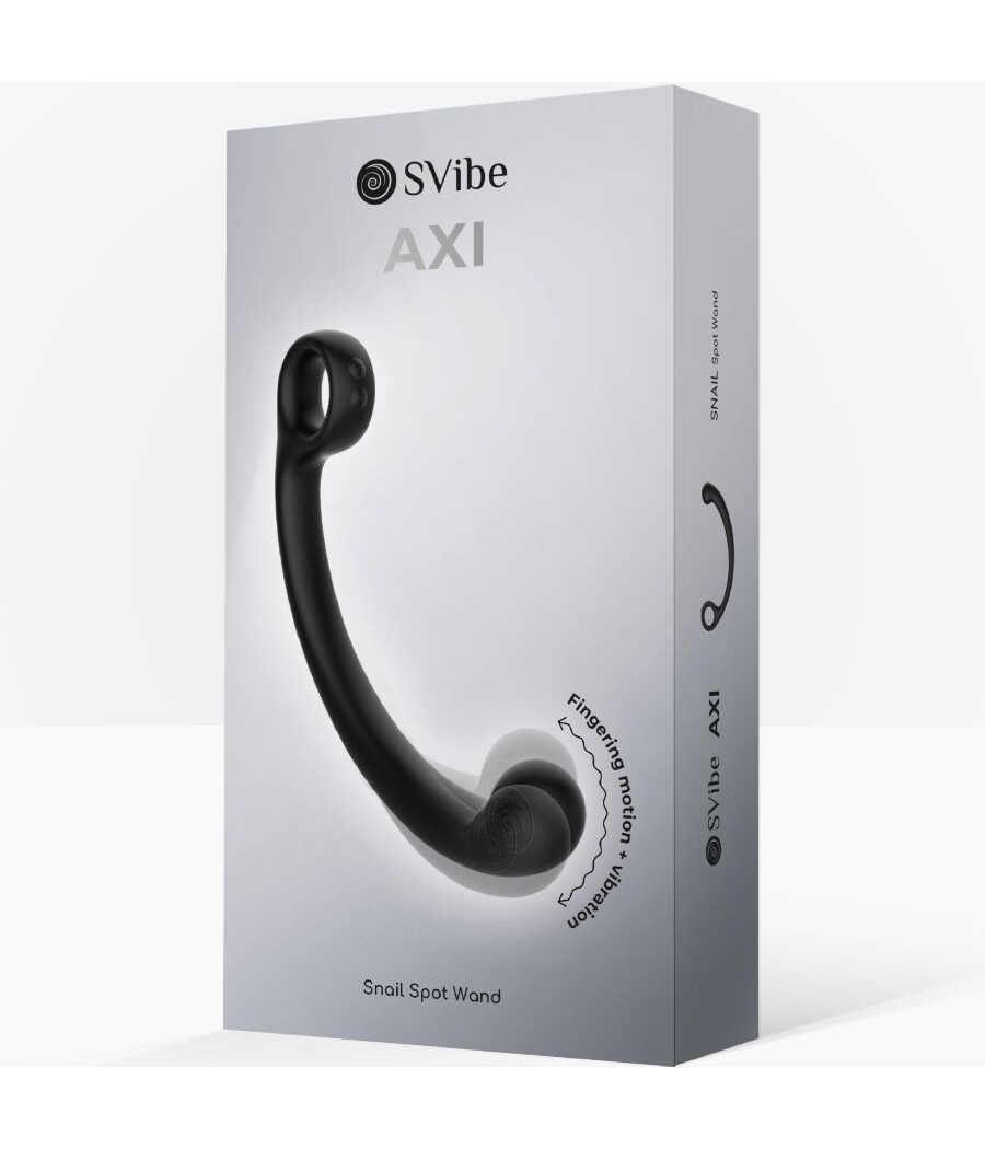 SNAIL VIBE - BAGUETTE DE MASSAGE VIBRANTE AXI NOIRE