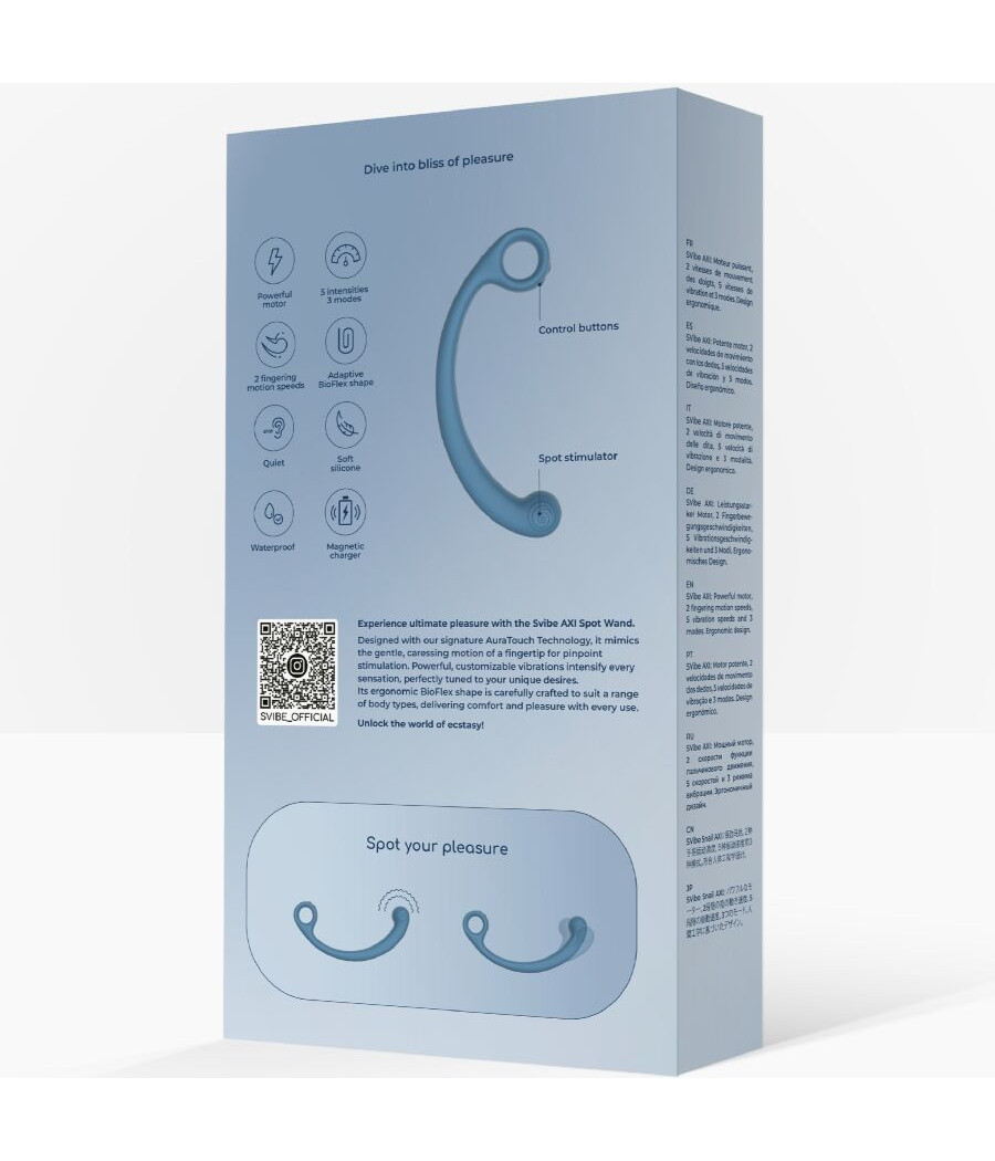 SNAIL VIBE - AXI VIBRIERENDER MASSAGESTAB BLAU